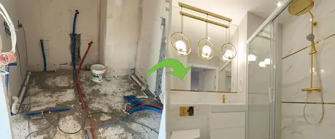 Metamorfoza wnętrza przed i po remoncie — ZoomProjekt